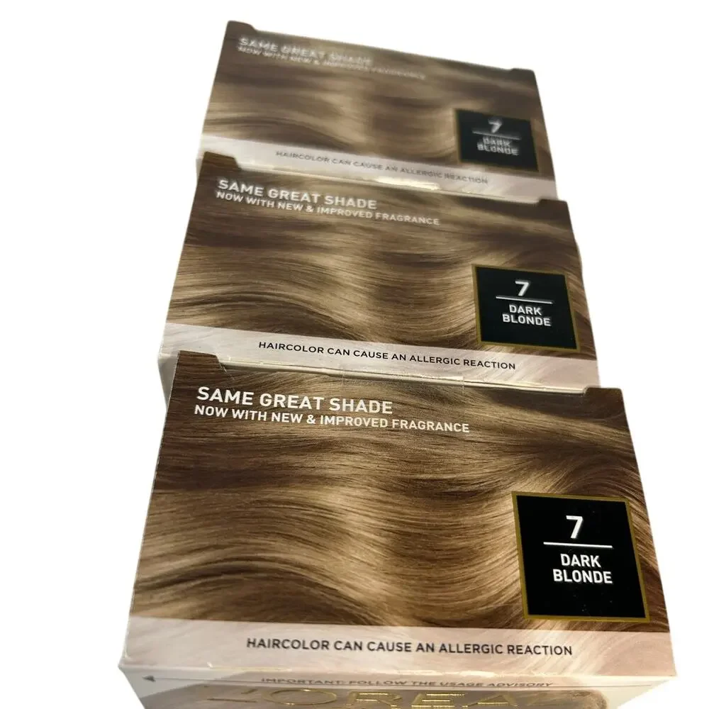 L'Oreal Dark Blonde #7 Superior Preference Fade-Defying Hair Color LOT of 3 - Picture 5 of 8